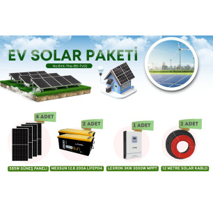 2340W Ev Solar Enerji Paketi – Off-Grid Güneş Enerji Sistemi  2340W Ev Solar Enerji Paketi – Off-Grid Güneş Enerji Sistemi